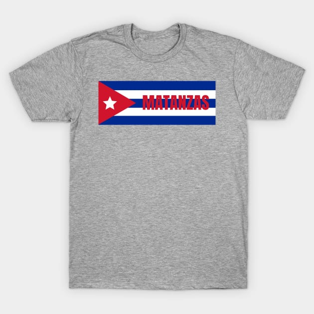 Matanzas City in Cuban Flag T-Shirt by aybe7elf